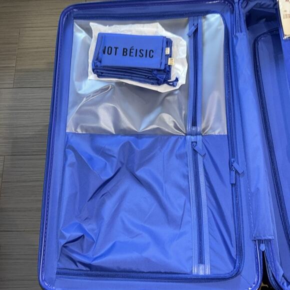 BEIS The Large Check-In Roller Luggage in Cobalt Blue "Sold out online" - Picture 7 of 16